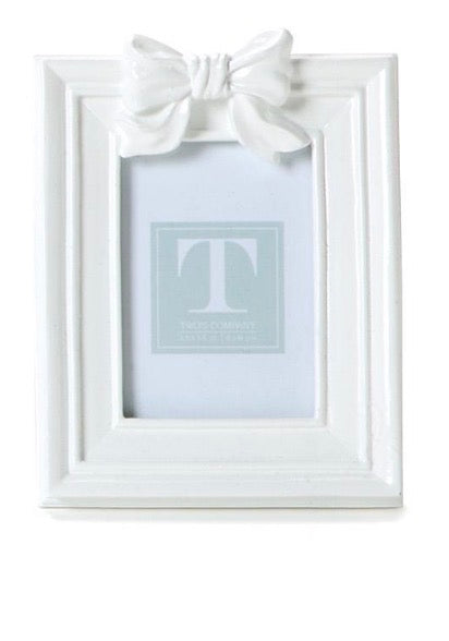 Bow-tiful White Bow Photo Frames