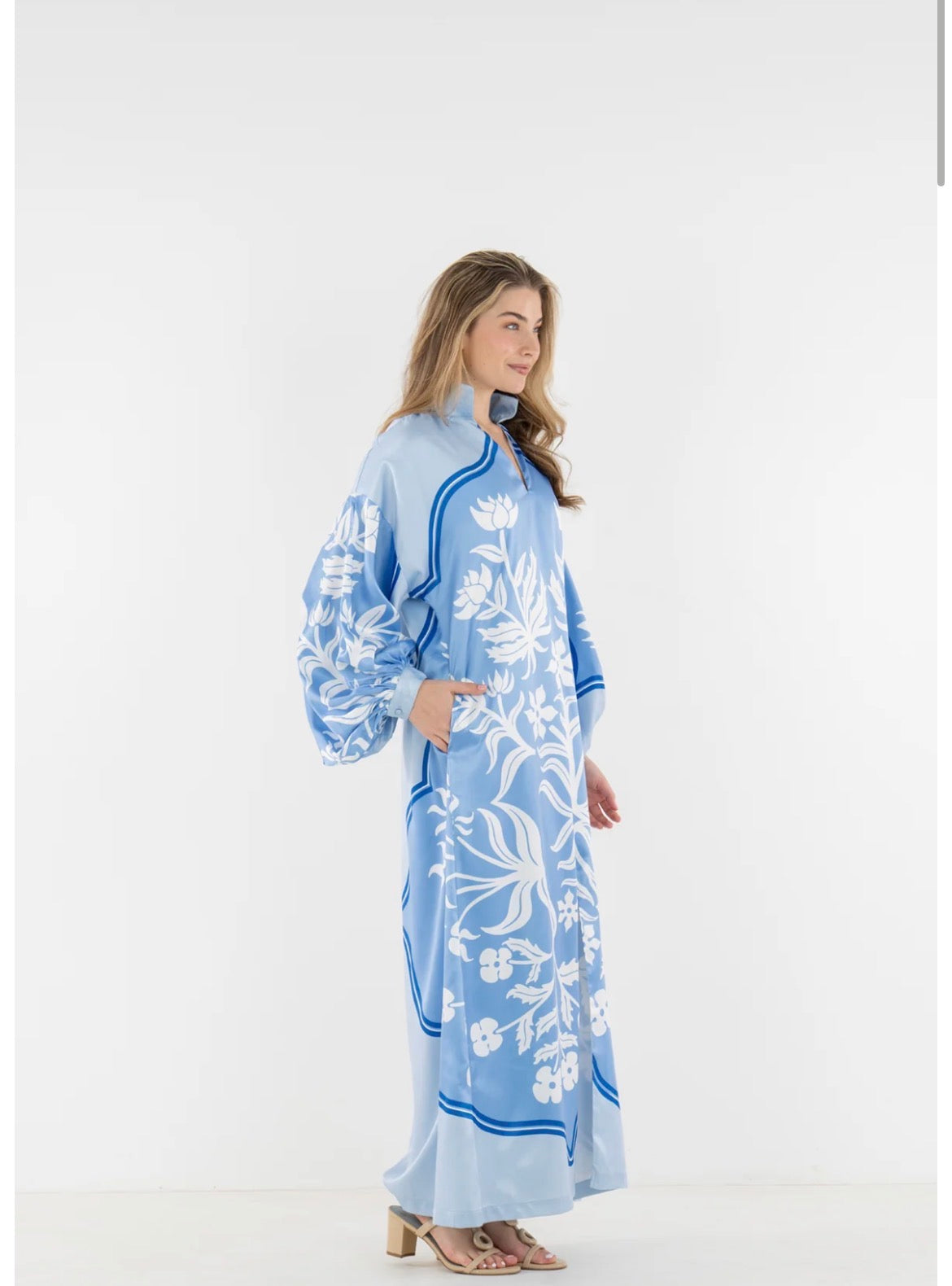 Fiona Dress- Dutch Tile