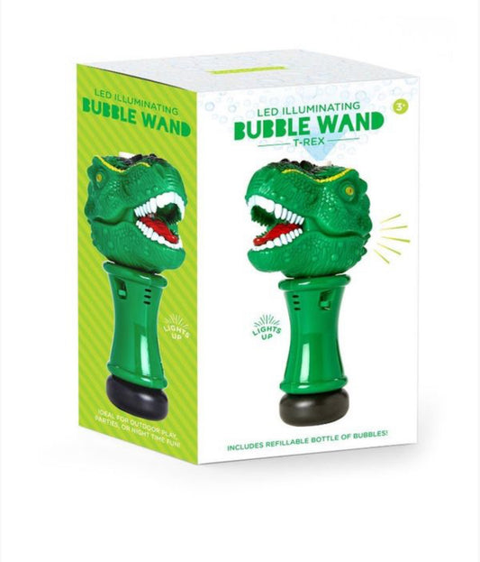 T-REX LED ILLUMINATING BUBBLE WAND BLOWER