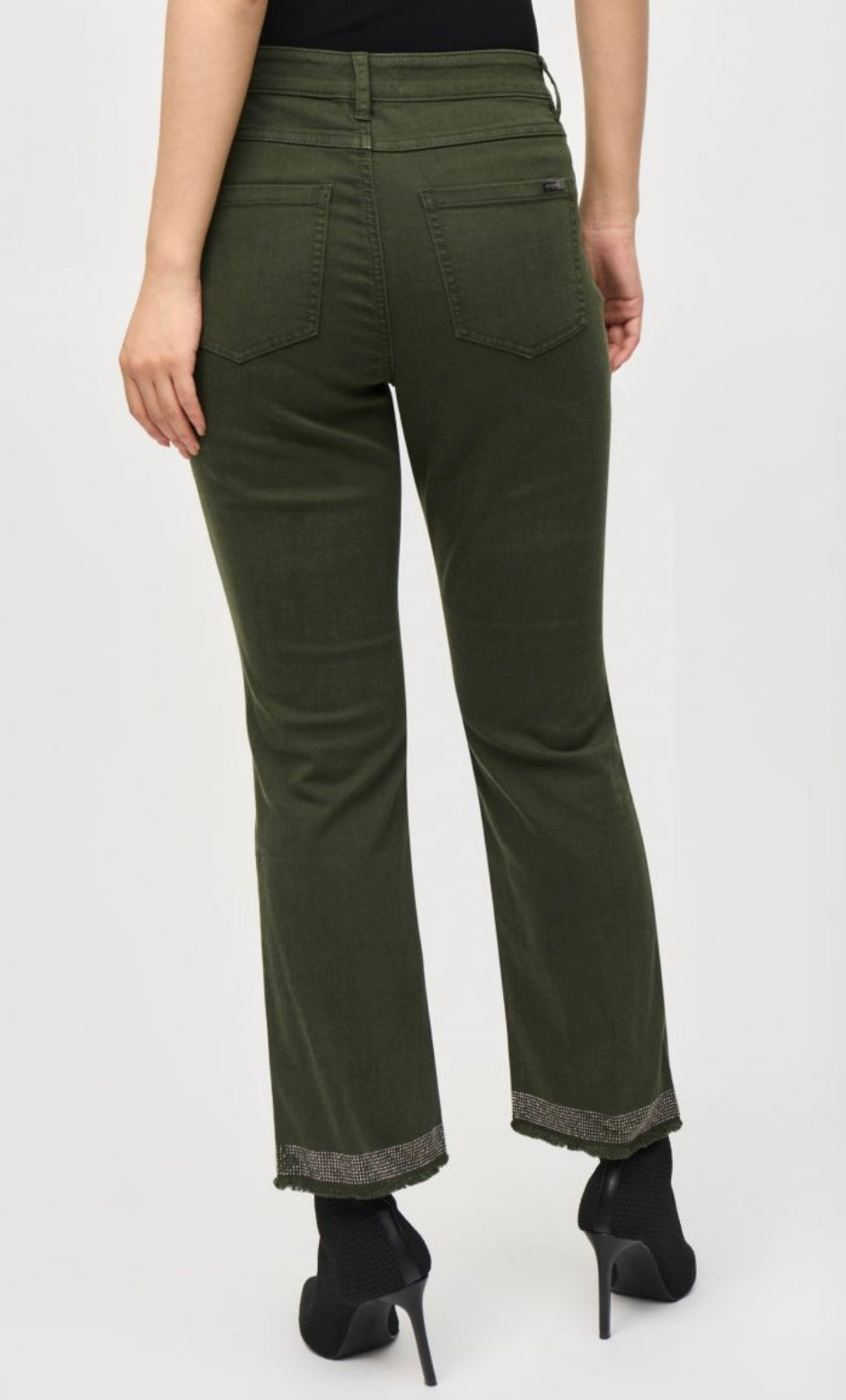 Iguana Denim Straight Pants With Frayed Hem Style