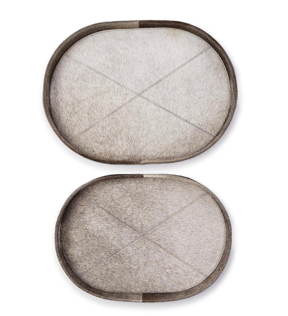 Cowhide Tray-Set of Two
