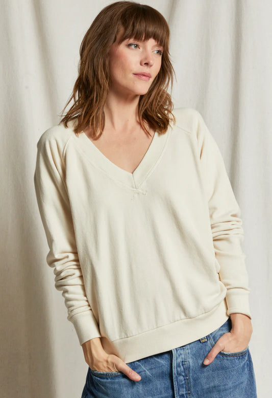 Sinead V Neck Sweatshirt-Sugar
