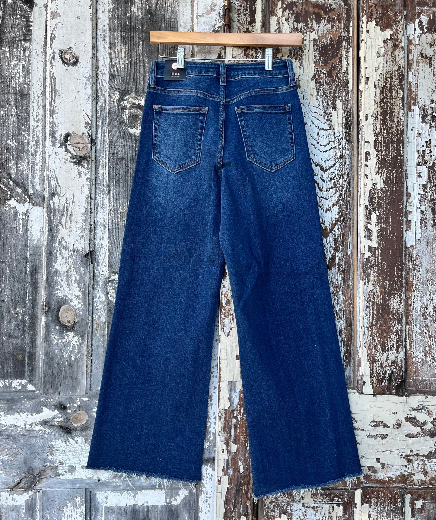 Slim Wide Leg Jean-Dark Denim