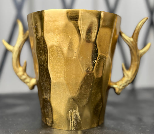 Gold Antler Ice Bucket