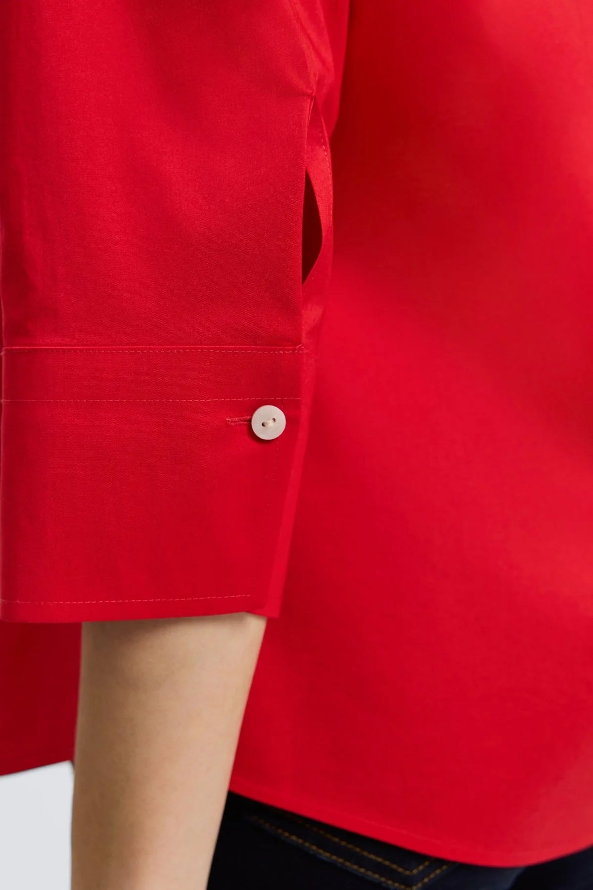 Mary No-Iron Top-Red