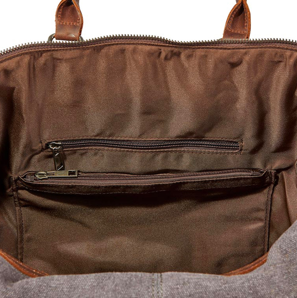 Canvas Leather/Vintage Duffle Bag