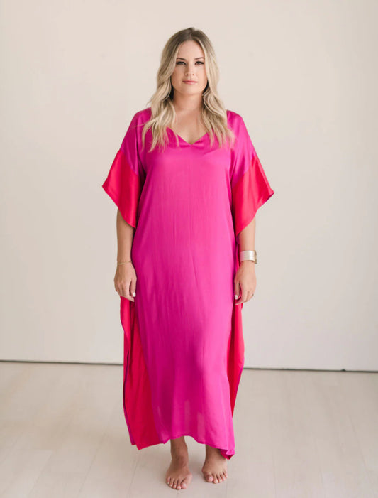 Color Block Caftan