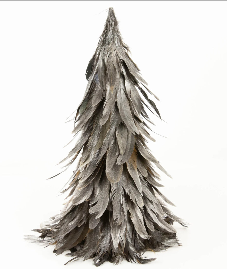 Metallic Feather Tree
