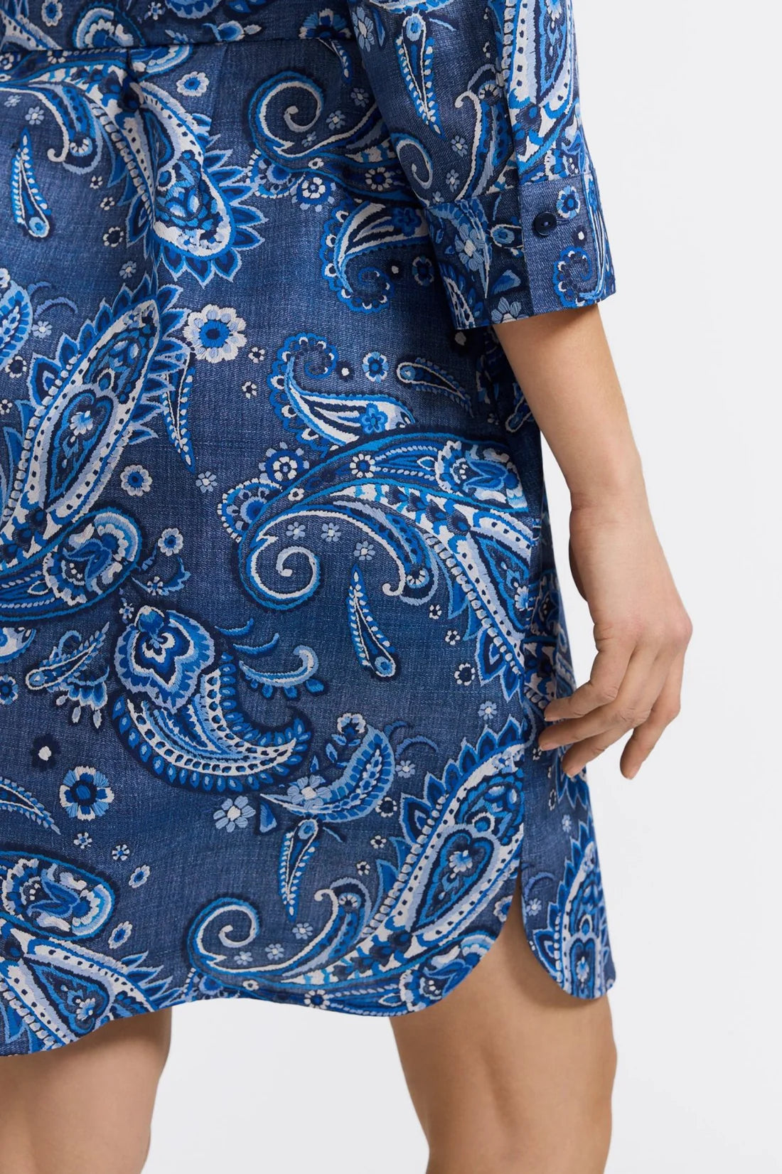 Rocca Denim Paisley Dress