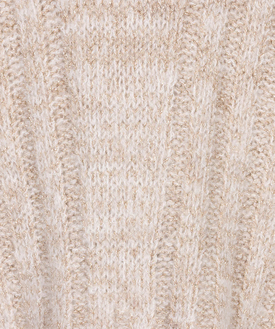 Lurex Sweater-Sand Metallic