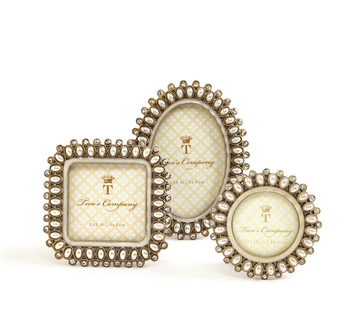 Precious Pearls Jeweled Mini Photo Frame