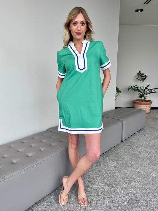 The Shelly Dress- Green
