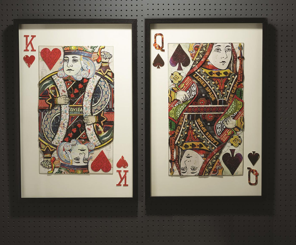 Playing Card Wall Art-Set of two