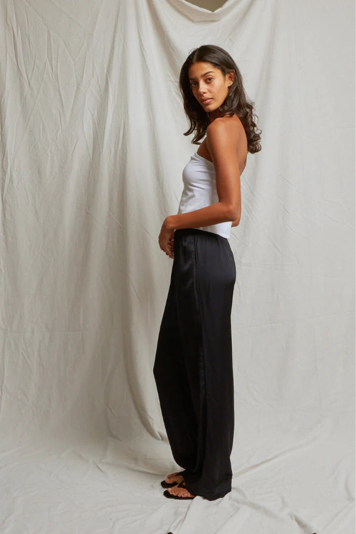 Camille Satin Wide Leg Pant