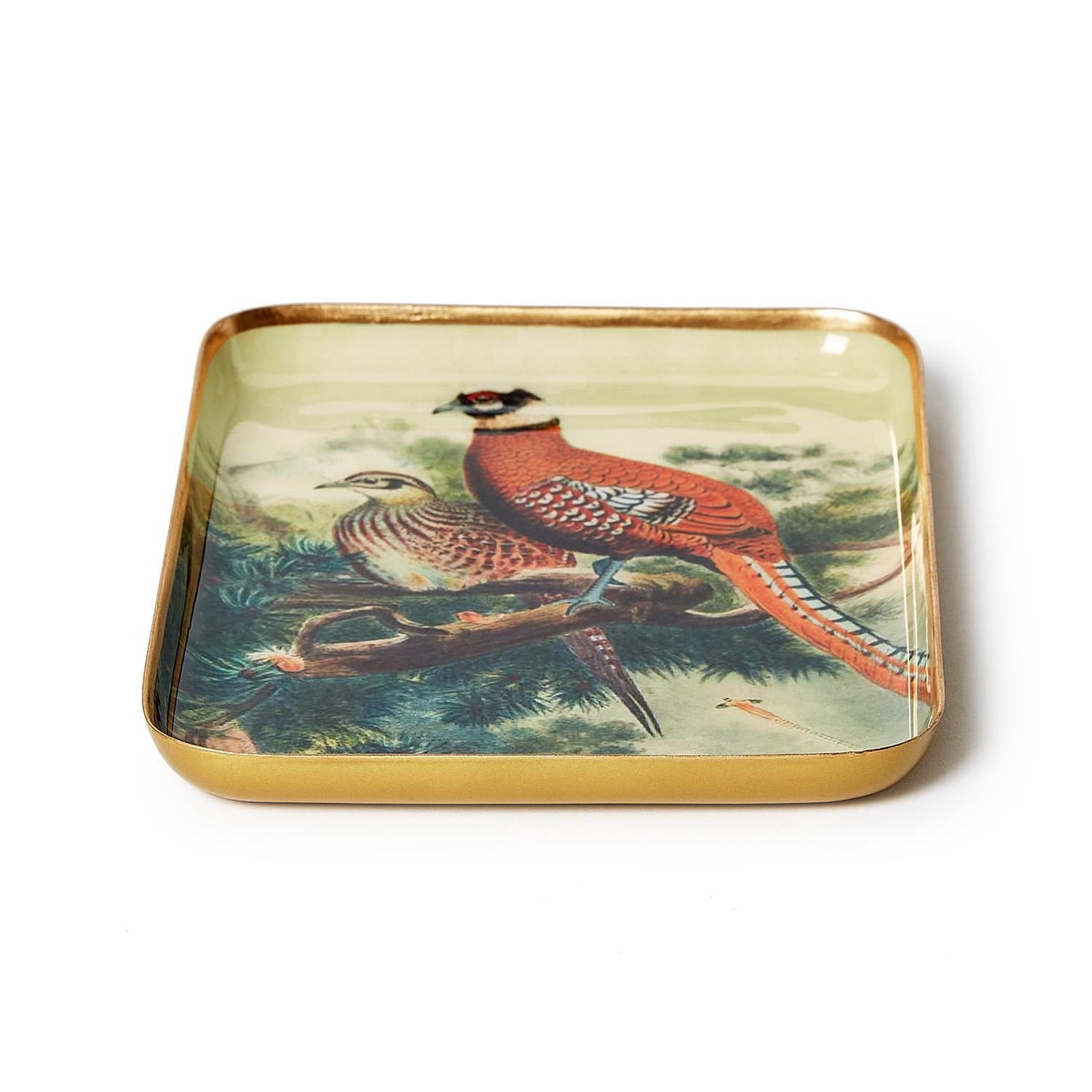 Pheasant Set of 4 Trinket Trays