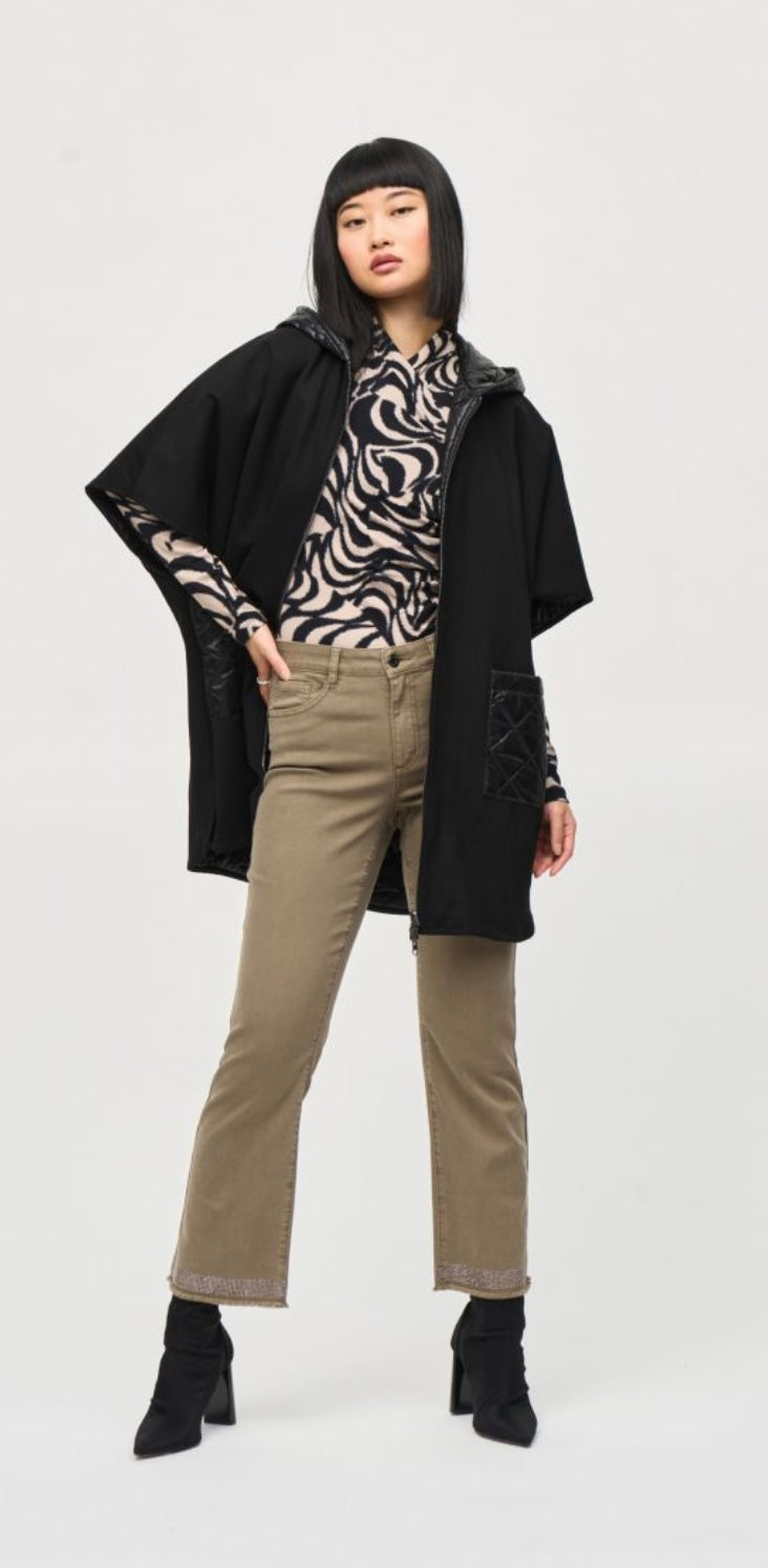 Joseph Ribkoff Reversible Hooded Cape