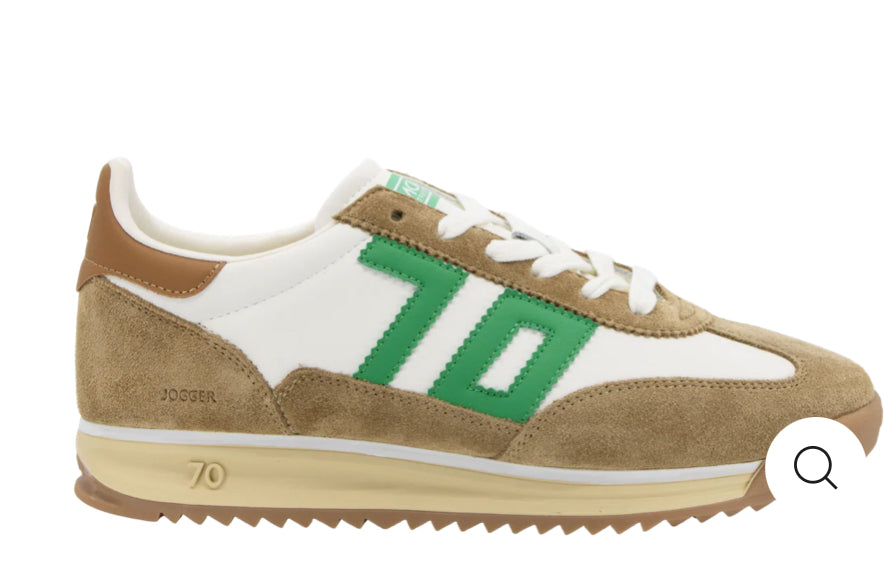 JOGGER M in WHITE CAMEL GREEN Sneakers