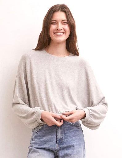 Caro Long Sleeve Top - Grey