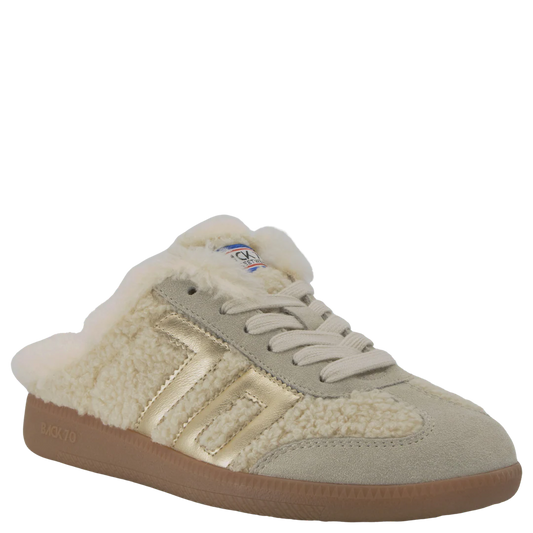 Easter Backless Flat Sneaker-Butter Gold