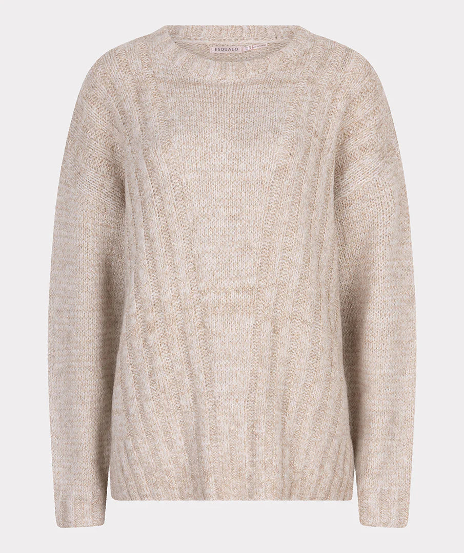 Lurex Sweater-Sand Metallic