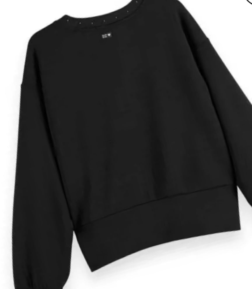 Esqualo Modal Stud Detail V Neck Sweater