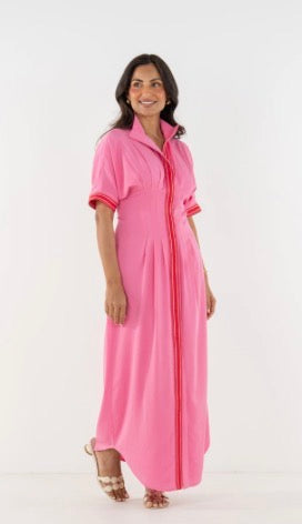 Georgia Dress - Pink Carnation