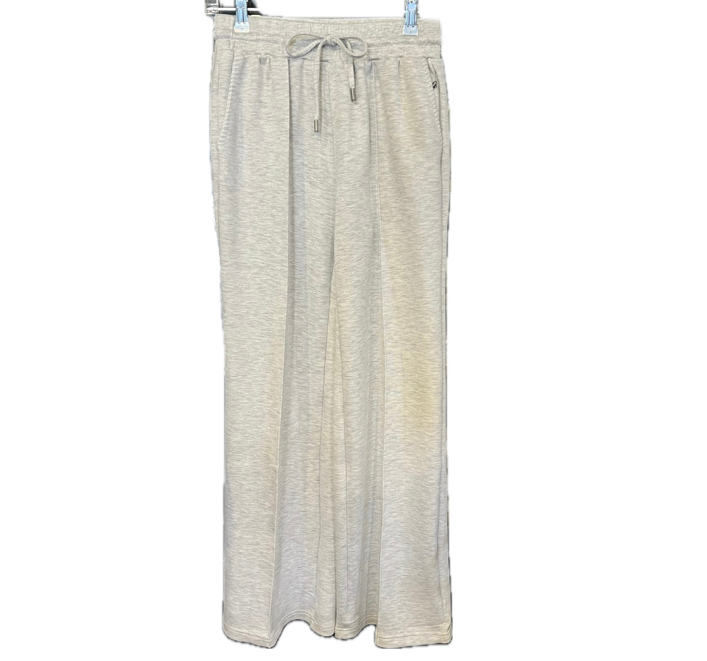 Soft Scuba Wide-Leg Pant-Heather Grey