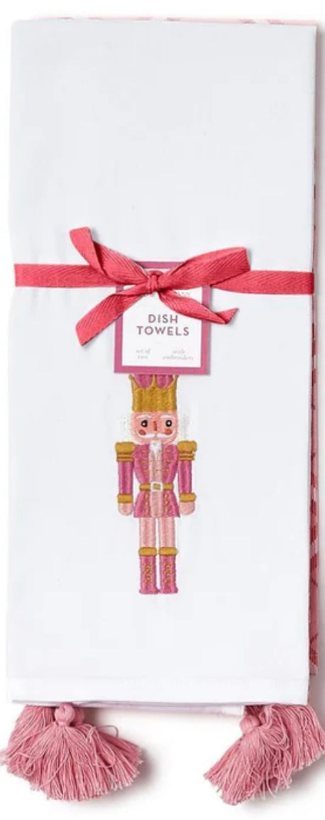 Nutcracker Dish Towels with Tassles