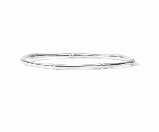 Bamboo Bangle - Silver