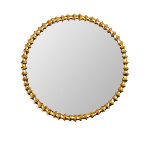 Gold Wave Wall Mirror