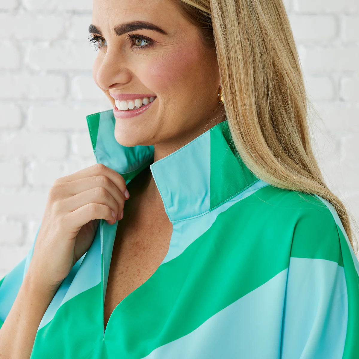 Coco Top-Aqua/Green