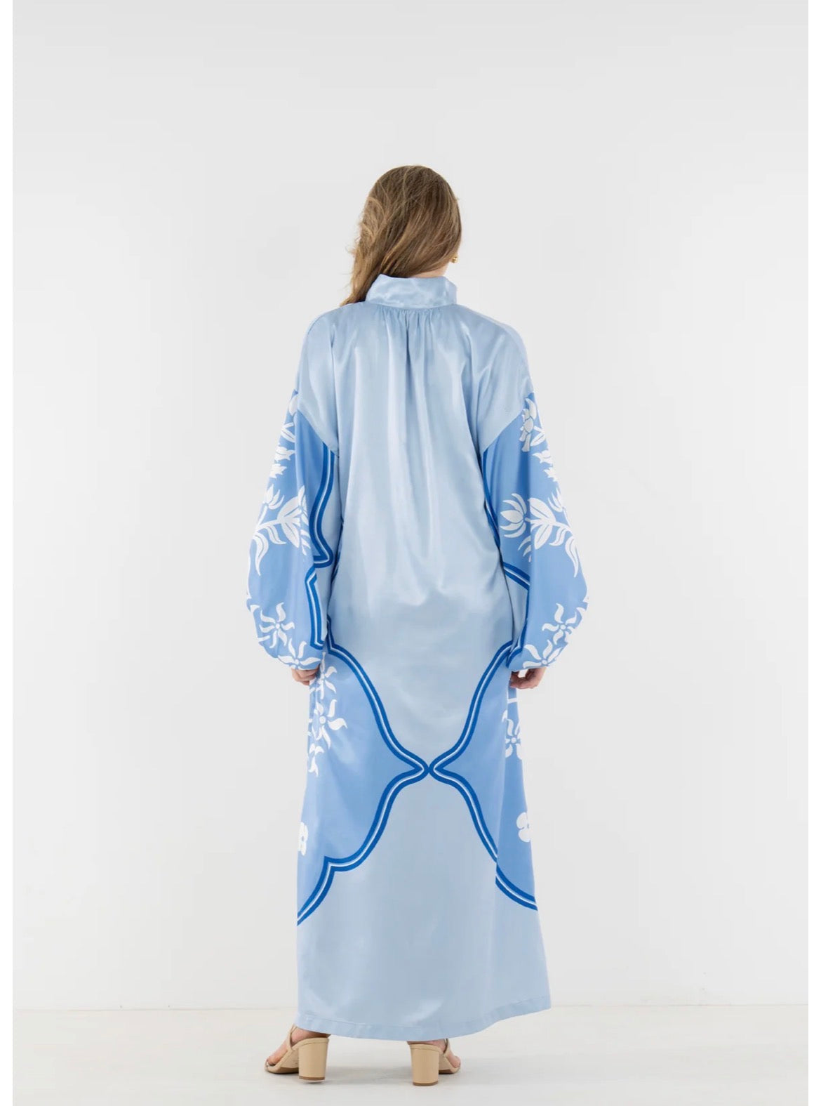 Fiona Dress- Dutch Tile