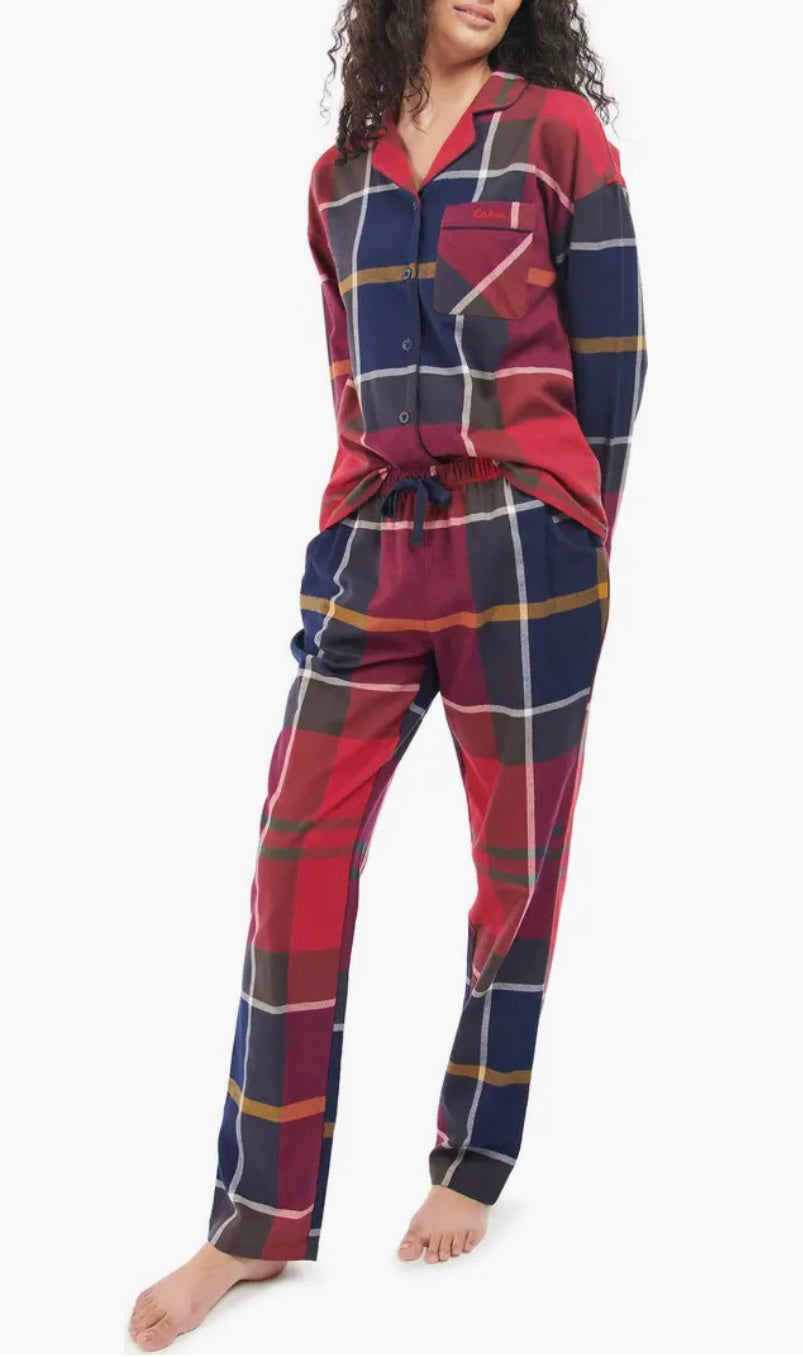 Barbour Large Scale Ellery Pj Set-Large Red Tartan