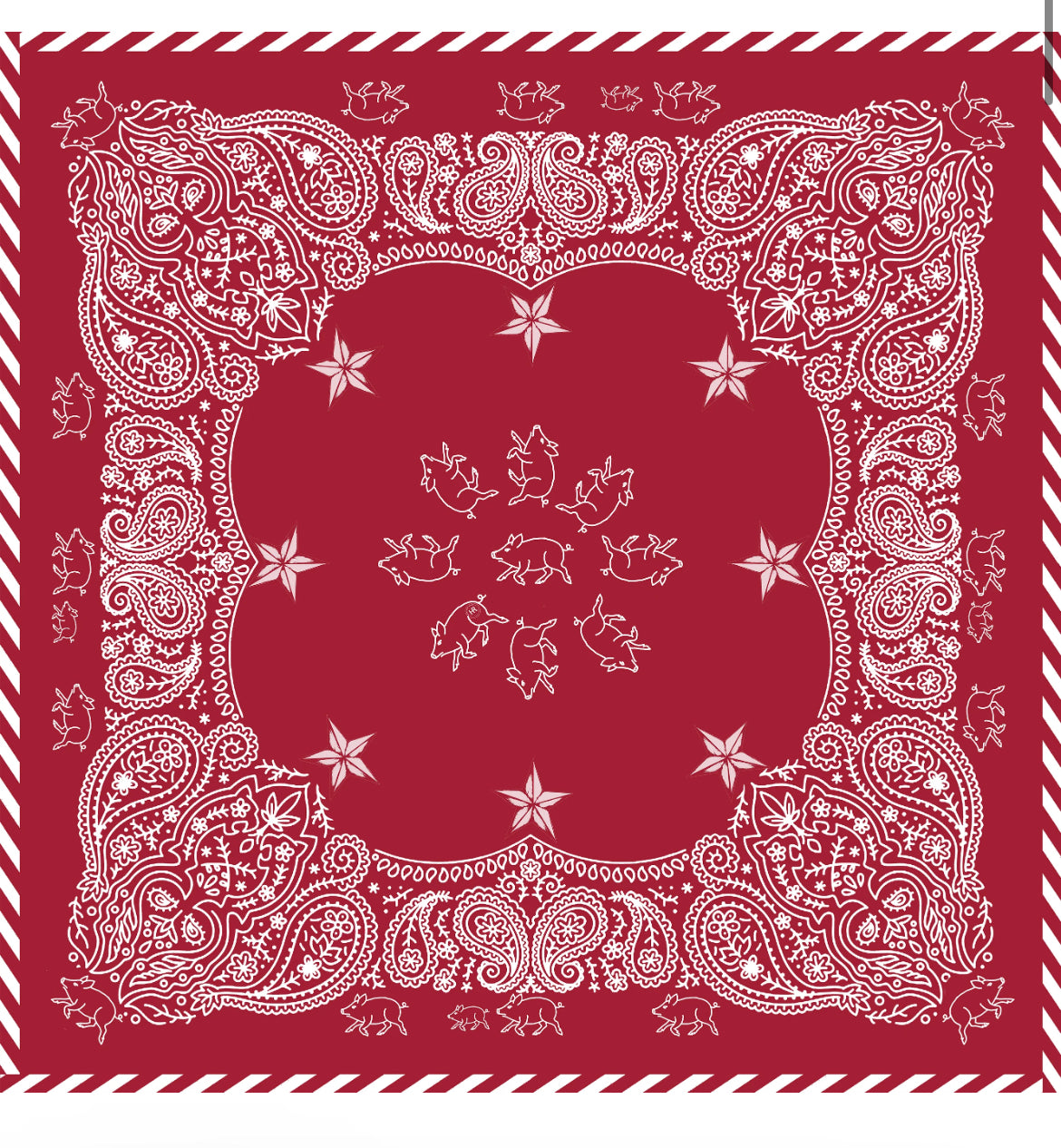 Running Razorbacks Bandana