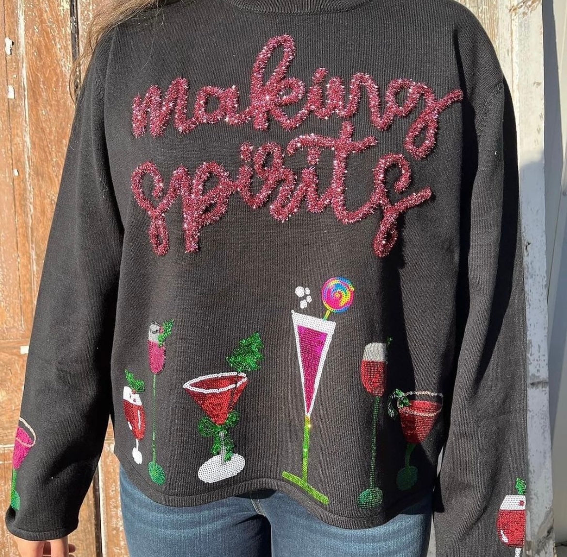 Making Spirits Sweater - Black