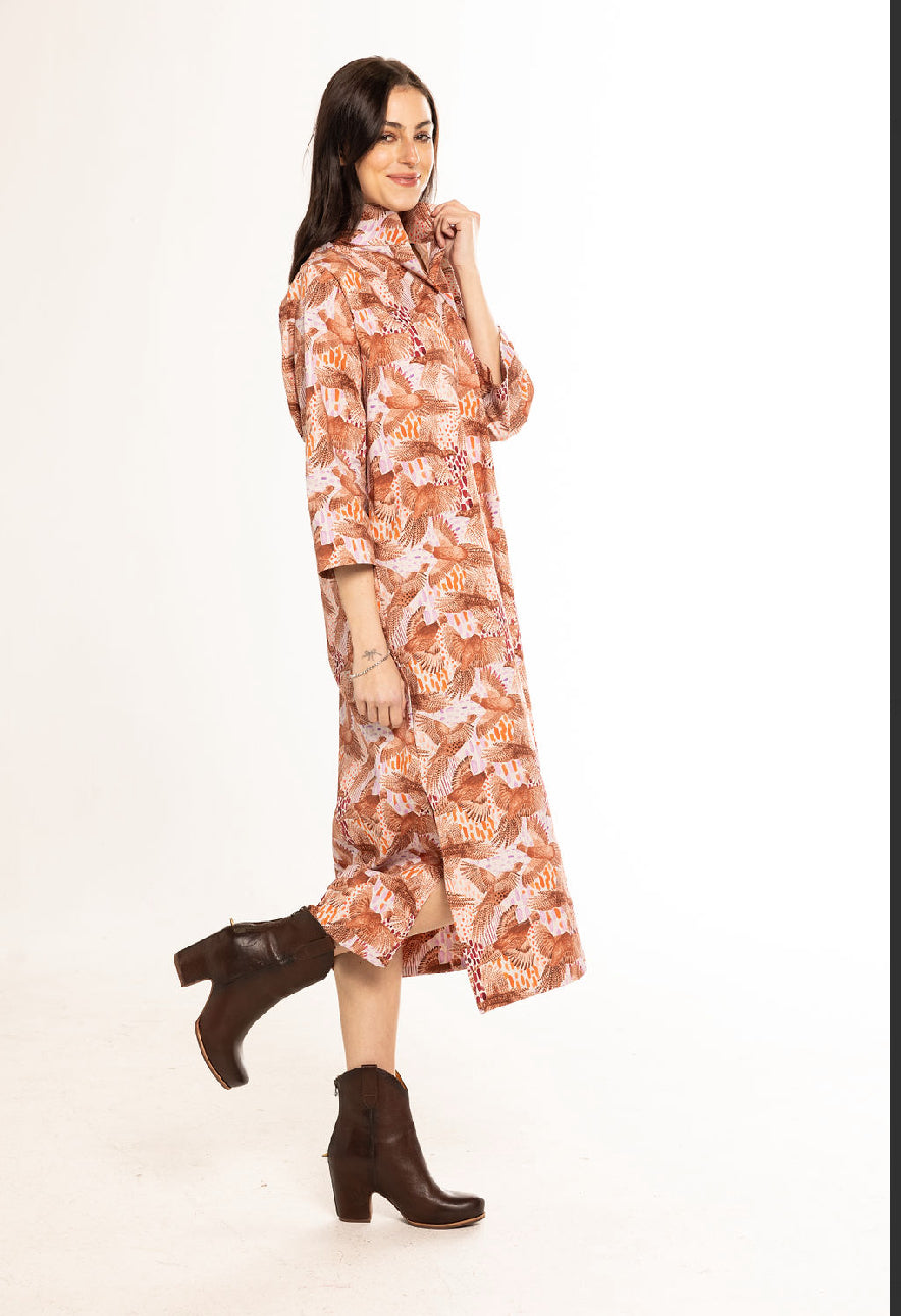 Grace Dress-Pheasant Bouquet Multi