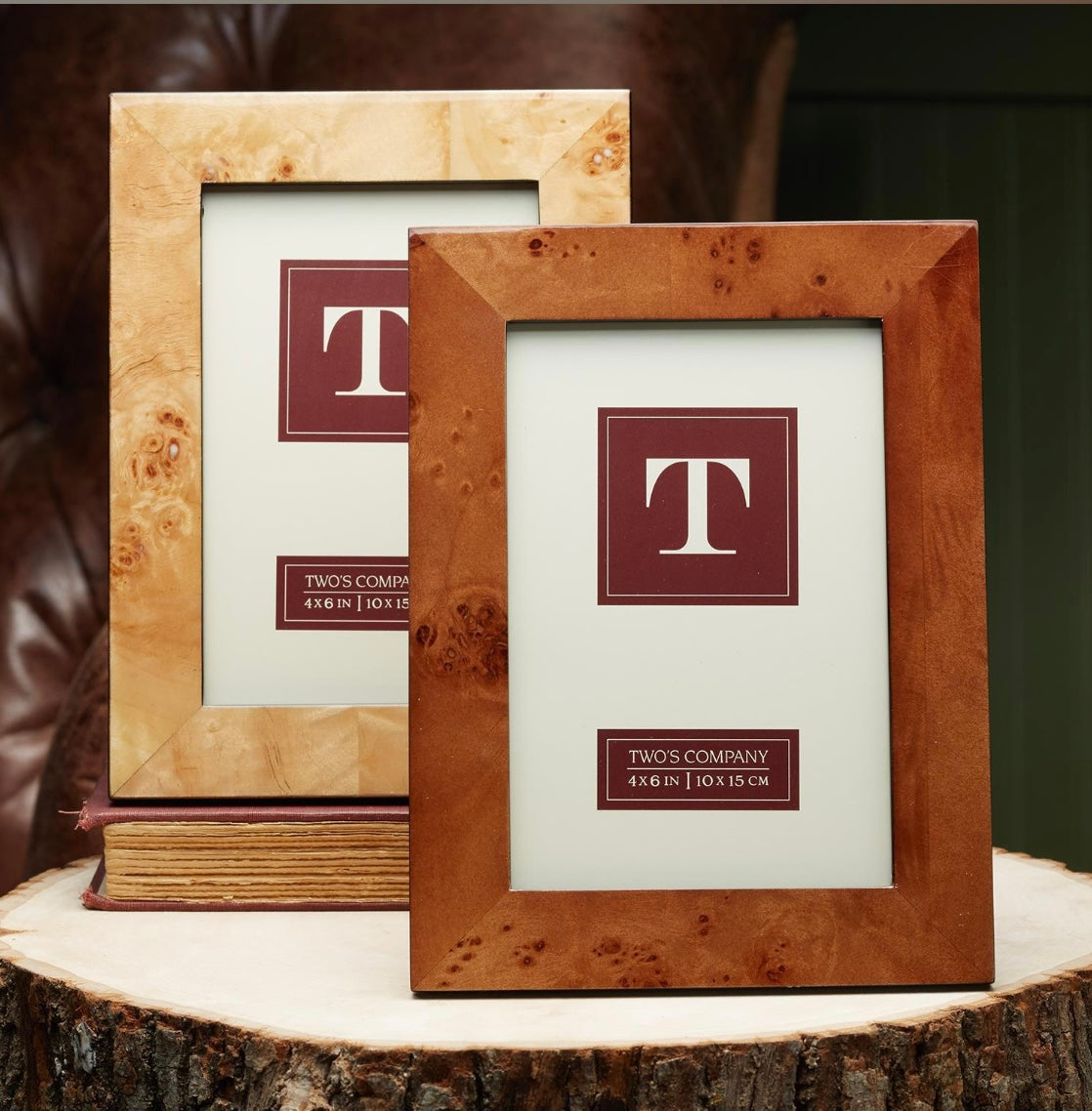 Burled Wood Frame