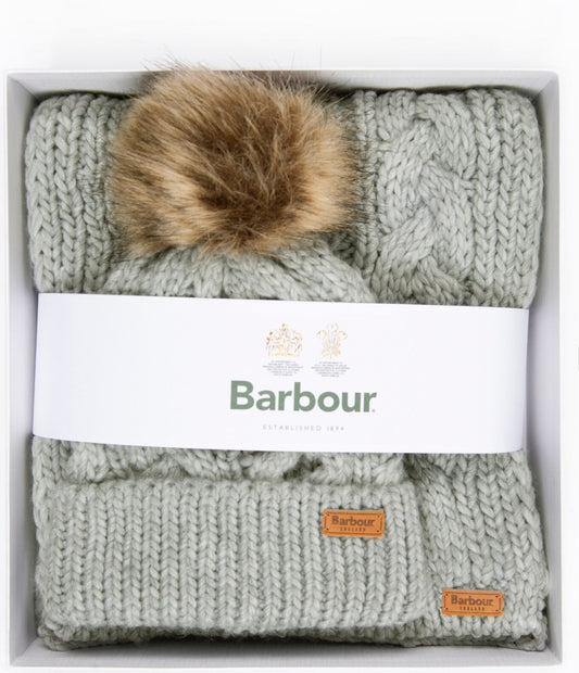 Barbour Penshaw Beanie/Scarf Set