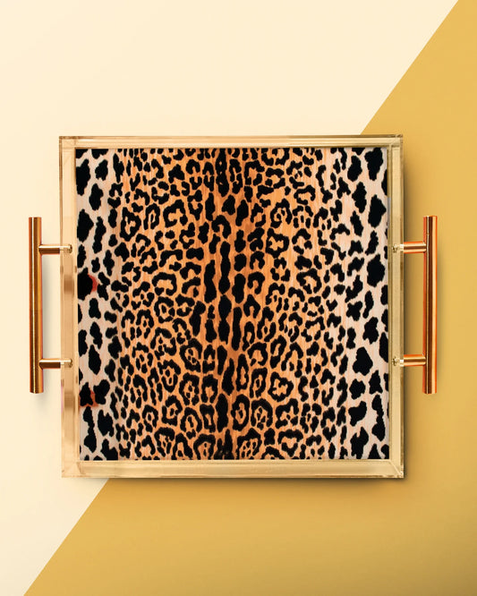 Leopard Print Tray