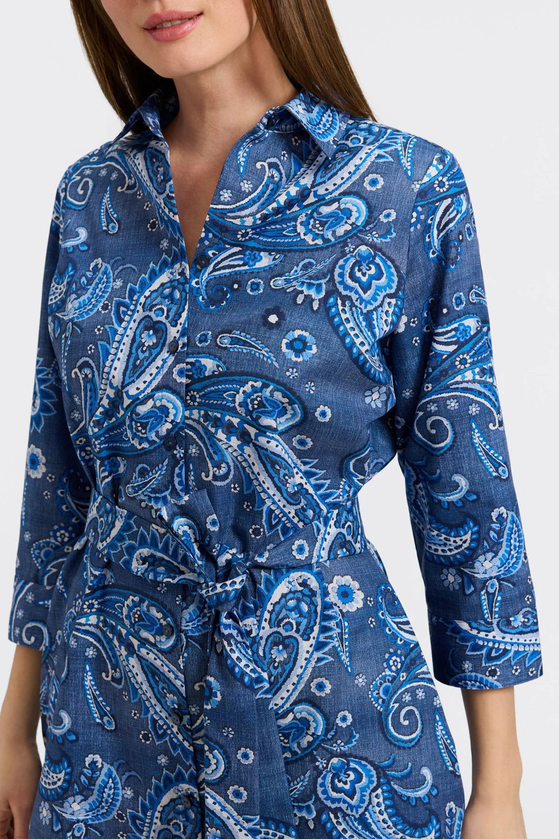 Rocca Denim Paisley Dress