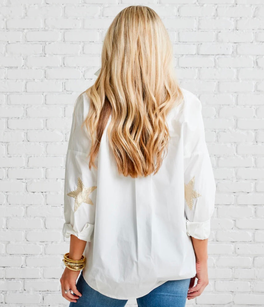 Preppy Star Elbow Top