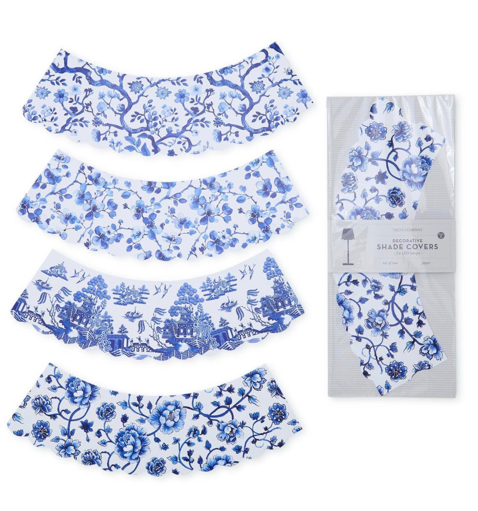 CHINOISERIE PAPER SHADE COVER-4 PATTERNS
