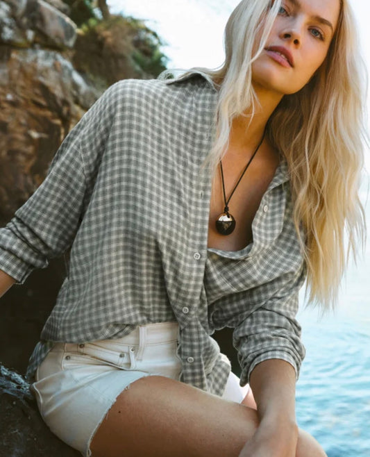 River Plaid Button Up