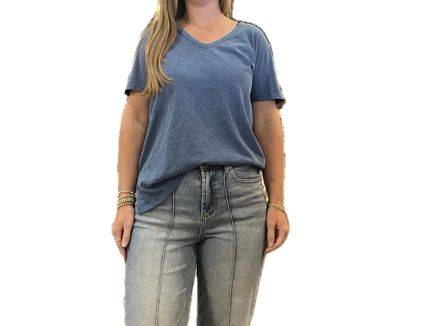 Lively Relaxed V-Neck Tee