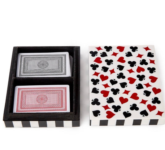 Turf Club Double Card Set in Hand-Crafted Box