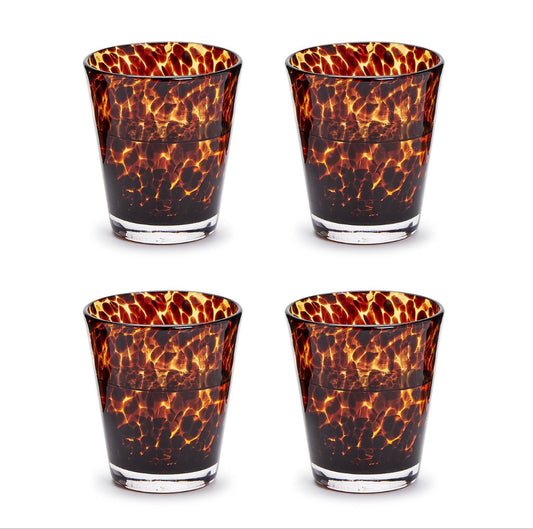 Tortoise Old Fashion Glasses