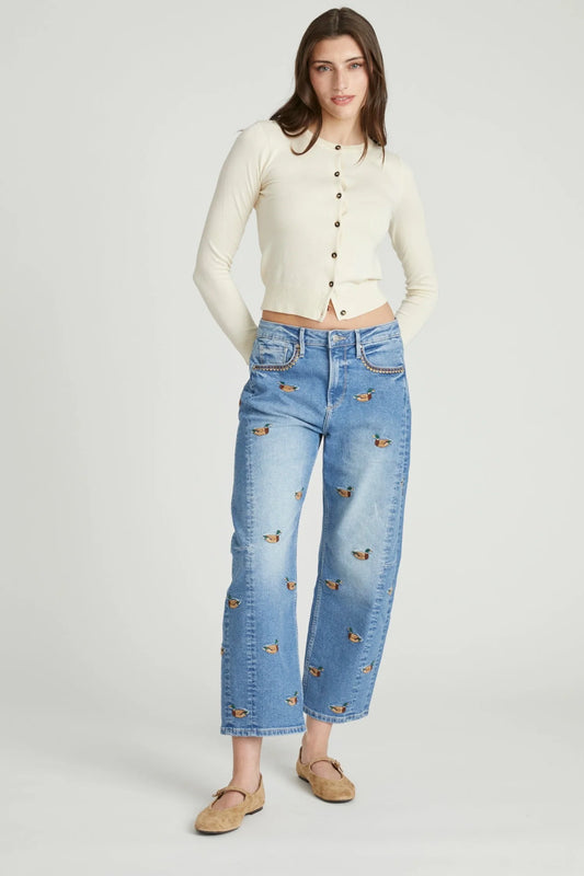 Elaine Duckin’ Around Barrel Jeans