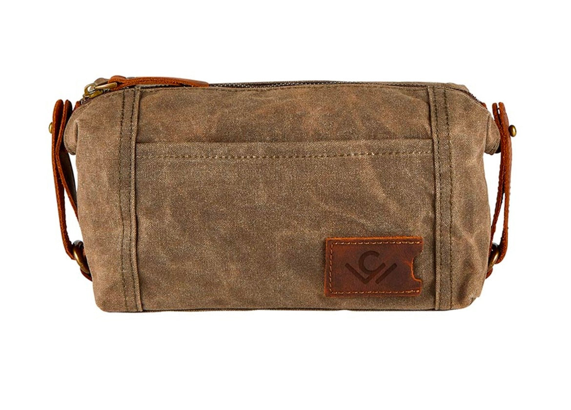 Waxed Canvas Dopp Kit Bag