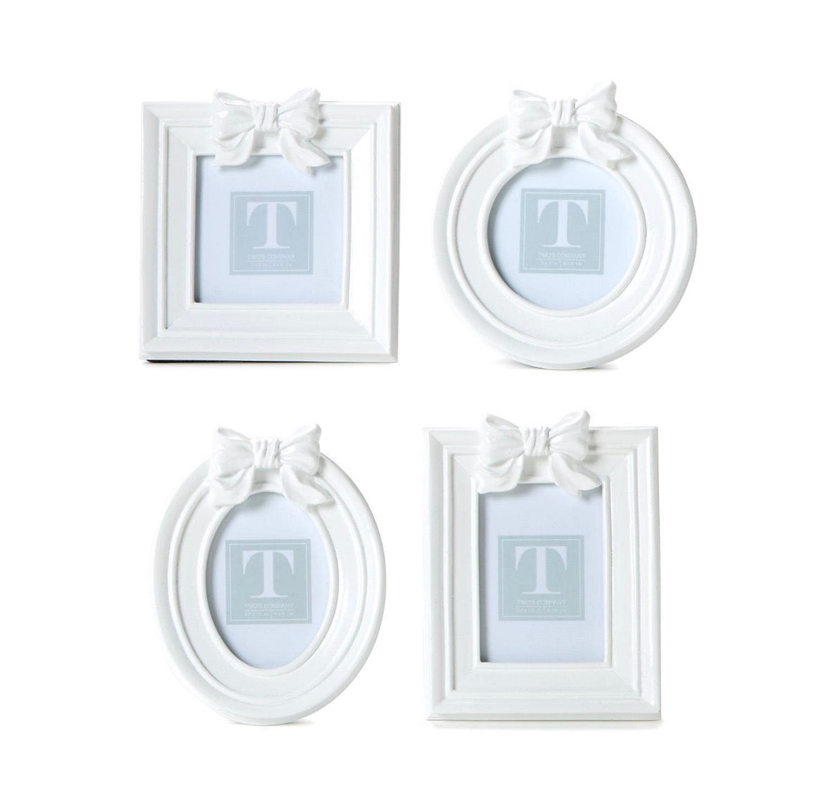 Bow-tiful White Bow Photo Frames