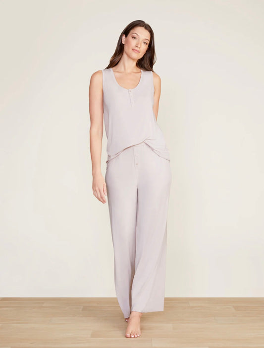 Henley PJ Set - Silver Ice